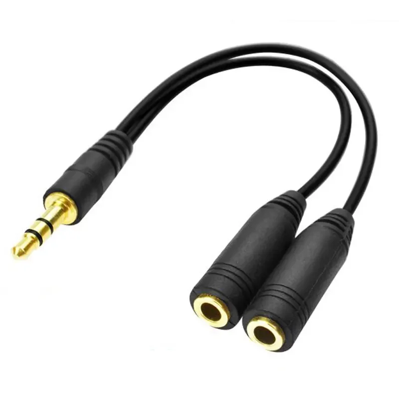 Earphone Splitter Jack - Répartiteur de casque, câble d'extension 3,5