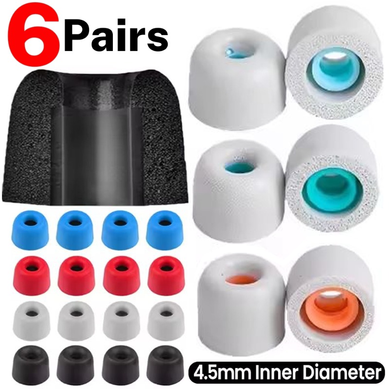 Earphone Foam Tip - 6/1 paires d'écouteurs en mousse à