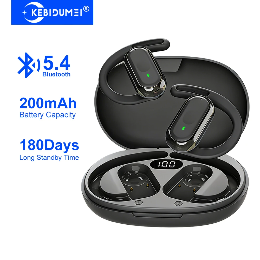 Sports Earphone Hook - KEBIDUMEI écouteurs Bluetooth 5.4 à oreille