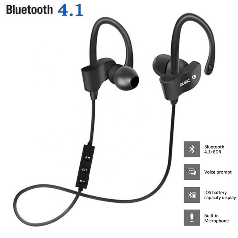 Sports Earphone Hook - Écouteurs intra-auriculaires sans fil Bluetooth, casque