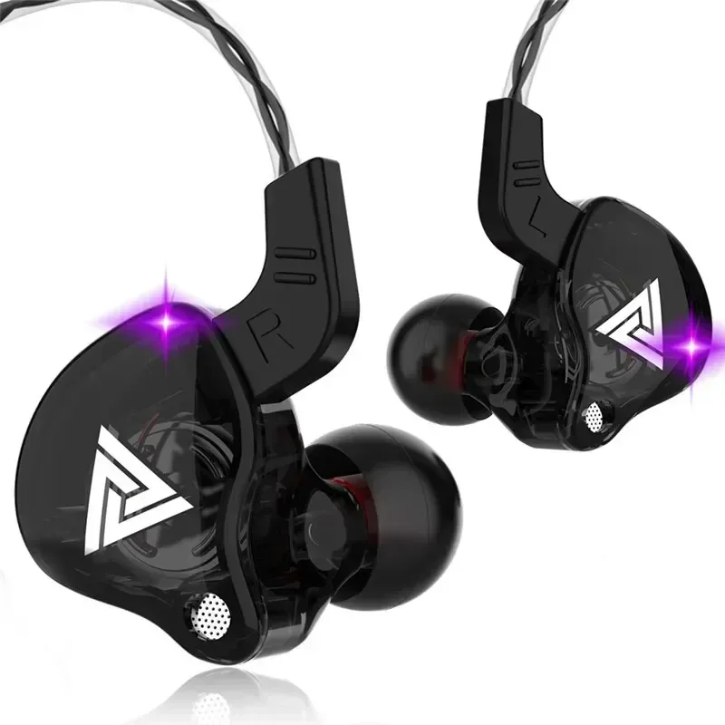 Wired Earphone Mic - Original QKZ AK6 cuivre pilote HiFi