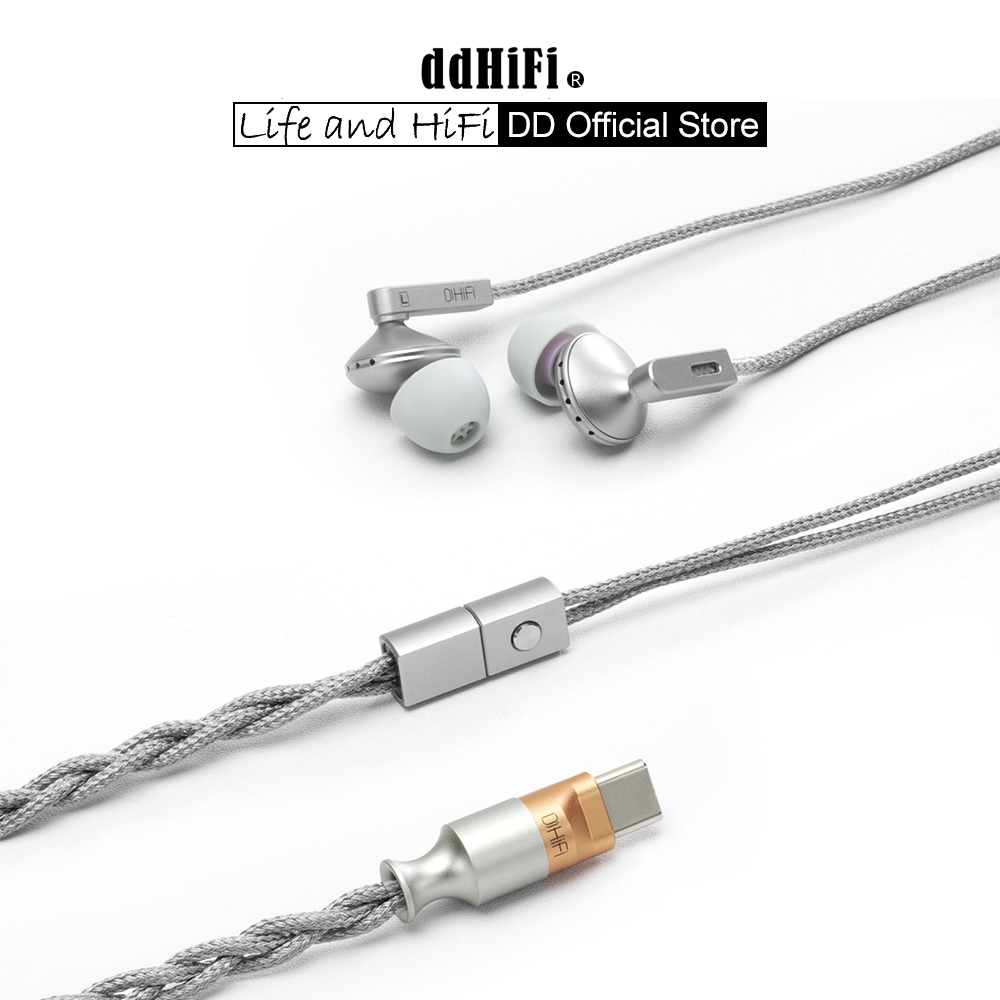 Usb C Earphone - Écouteurs planaire semi-intra-auriculaires DD ddHiFi E13P