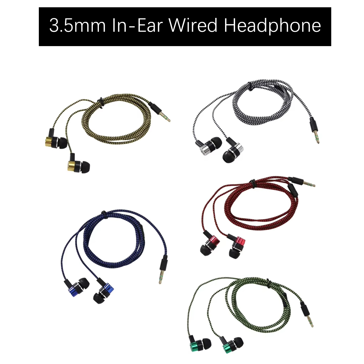 Audiophile Headphone Wired - Écouteurs intra-auriculaires filaires Miwayer 3,5 mm