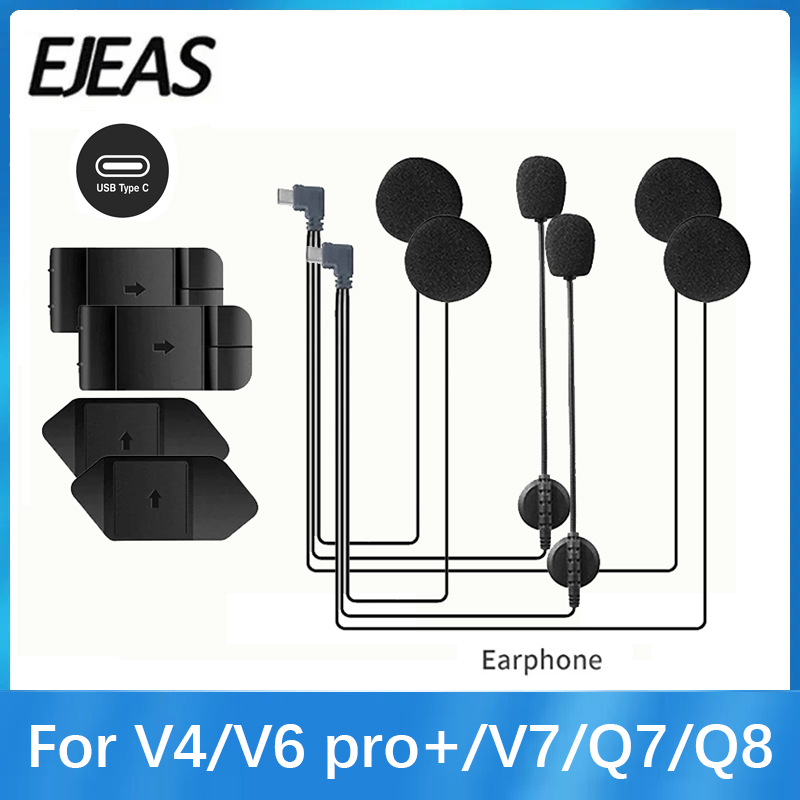Usb C Earphone - Écouteurs d'origine pour casque de moto