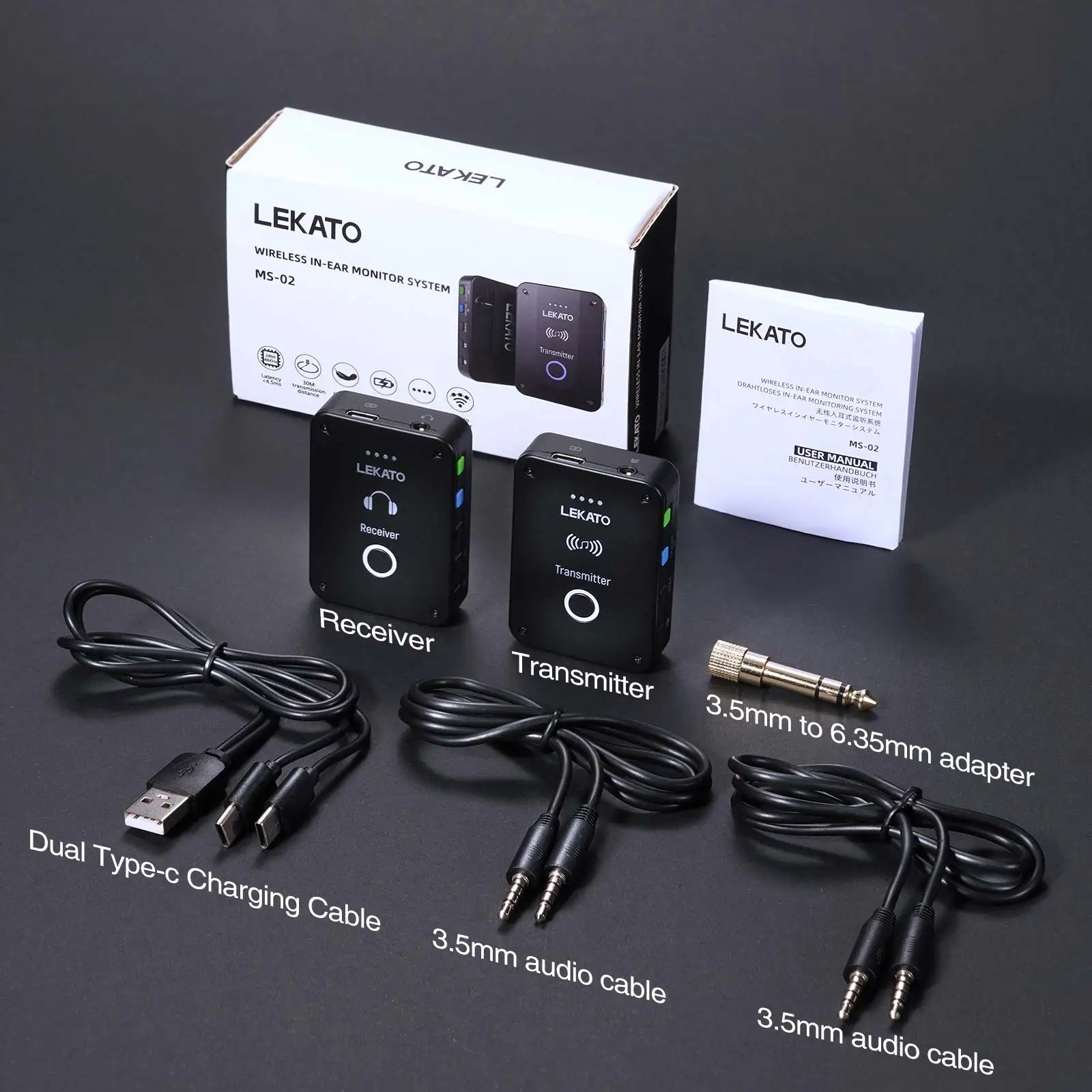 In Ear Monitor Iem - Lekato Ms-02 système Iem sans fil-moniteurs