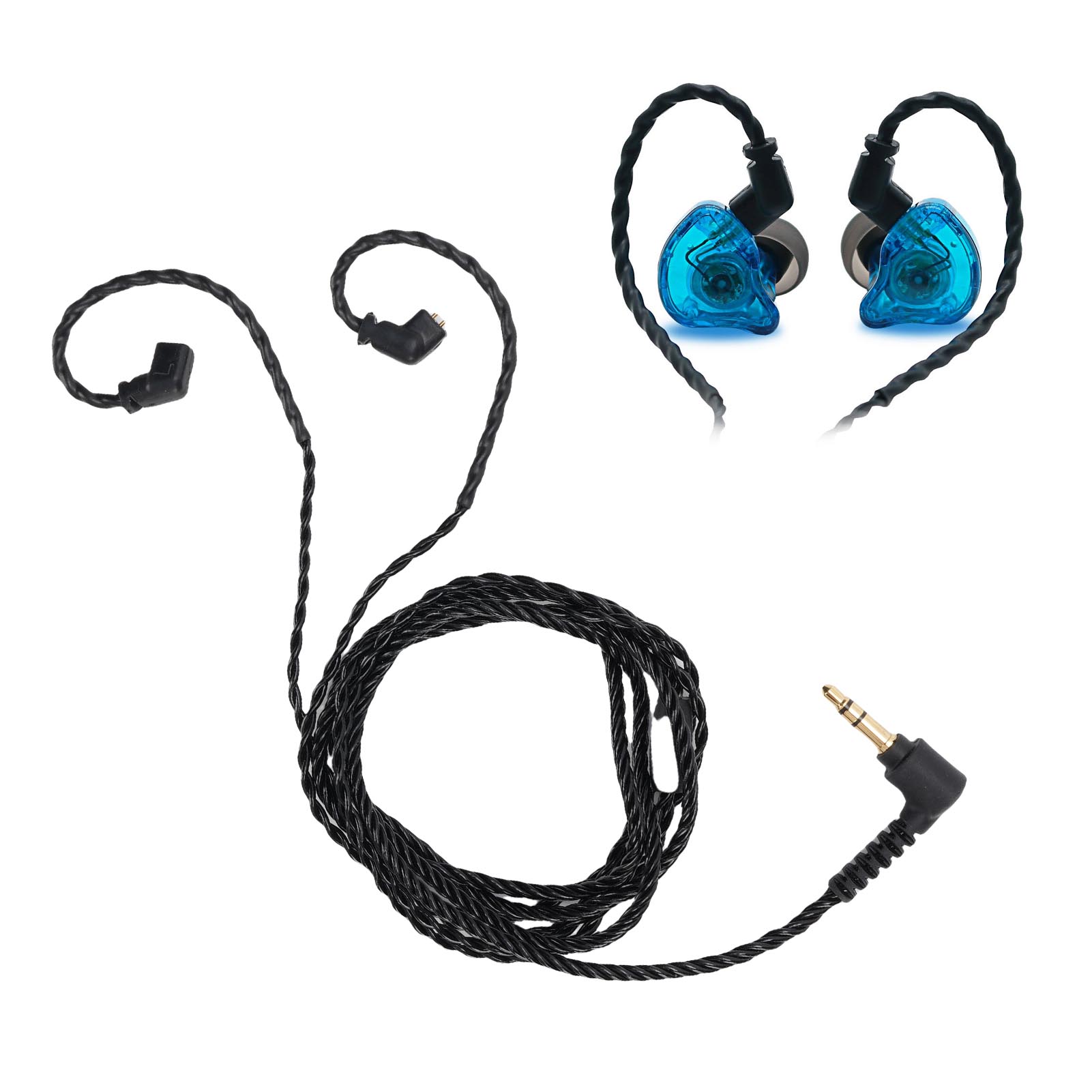 Cable Extension 3.5 - Câble IEM compatible avec KZ ZS10