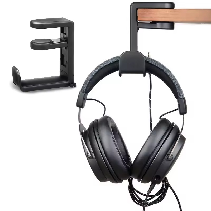 Headphone Stand Desk - Support de casque sous le bureau,