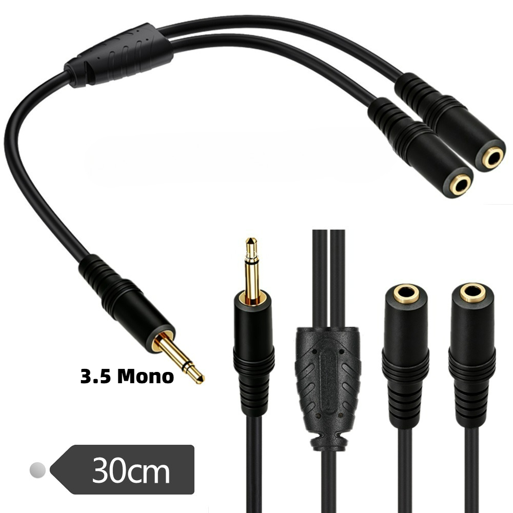 Earphone Splitter Jack - Câble répartiteur audio Y 3,5 mm