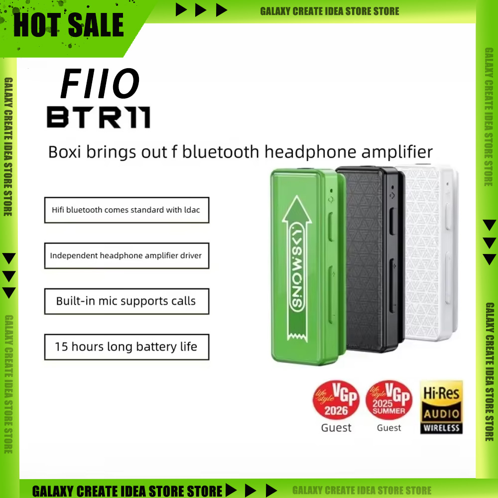 Wired Earphone Mic - Récepteur audio Bluetooth FiiO BTR11, adaptateur