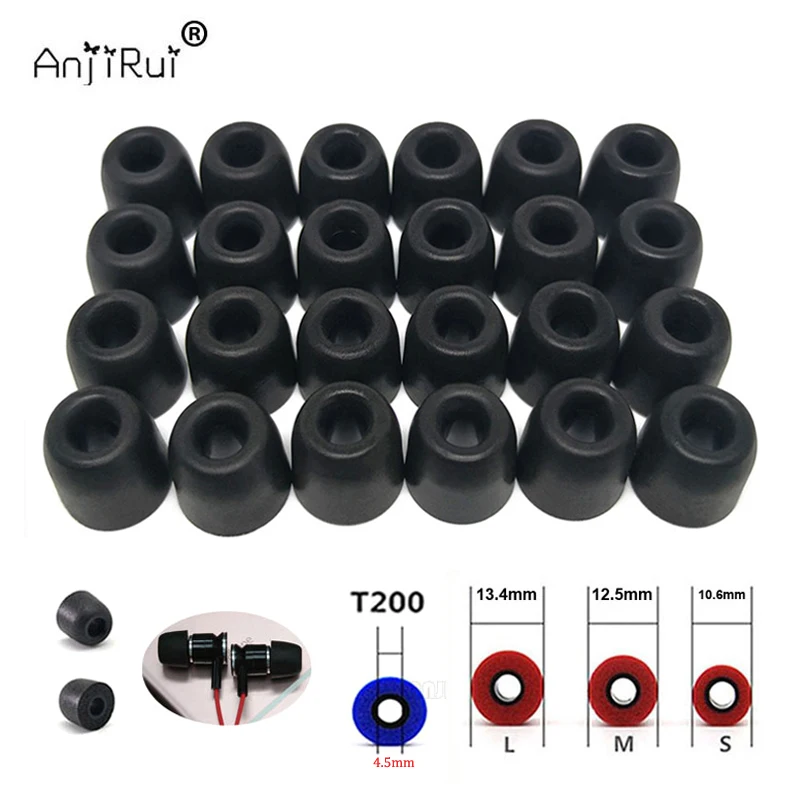 Earphone Foam Tip - 12 paires d'embouts en mousse à