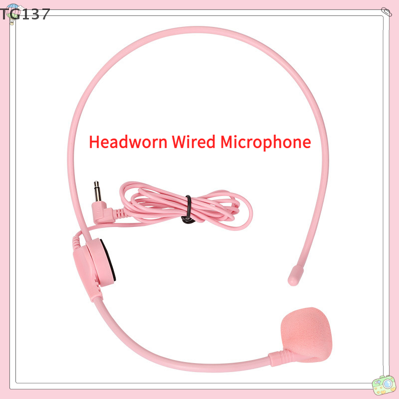 Wired Earphone Mic - Microphone filaire rose 3.5MM, 1 pièce,