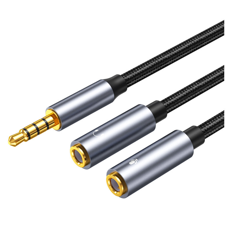 Earphone Splitter Jack - Câble Audio Jack Aux 3.5mm mâle