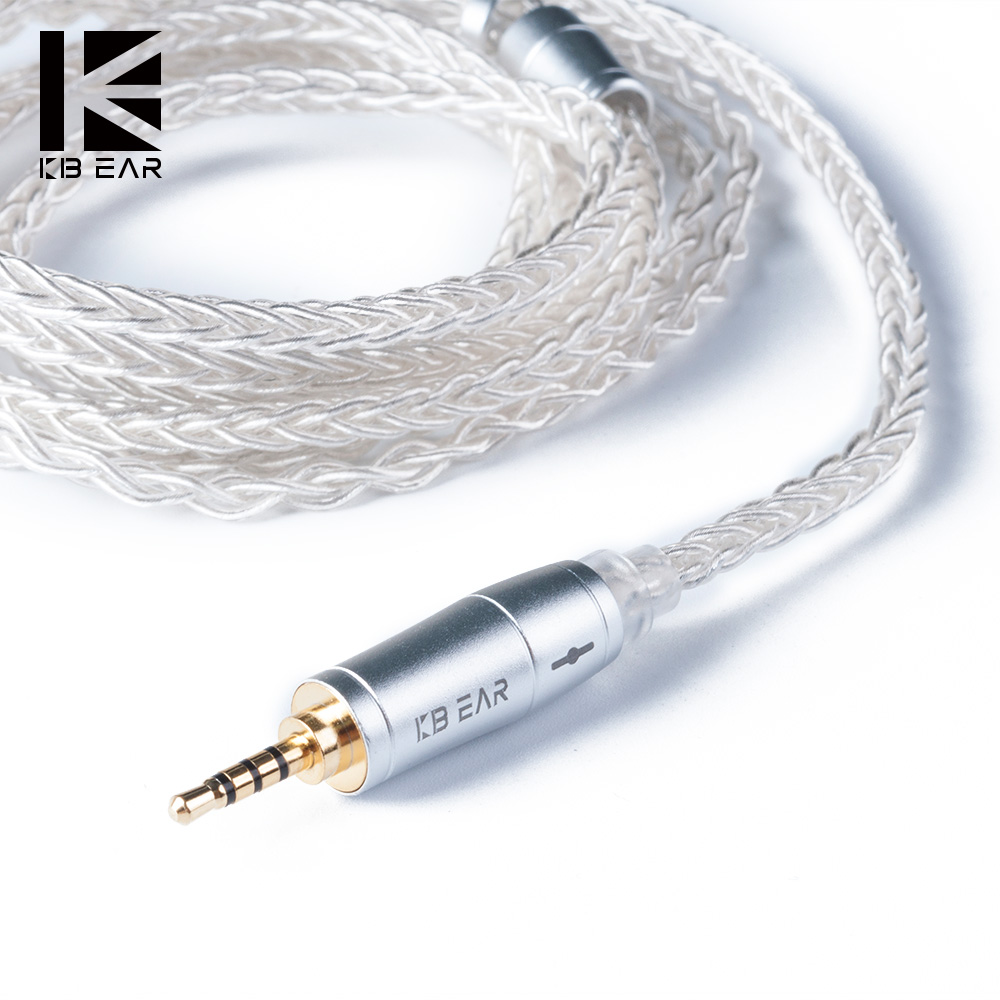 In Ear Monitor Iem - KBEAR 8 Core amélioré argent filaire
