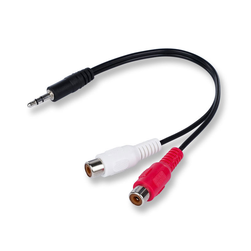 Earphone Splitter Jack - Câble convertisseur Jack 3.5 mâle vers