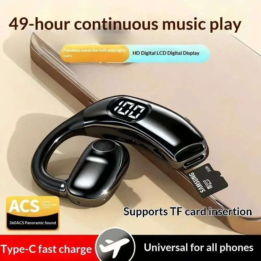 Bluetooth Headset On Ear - Écouteurs sans fil Bluetooth avec microphone,