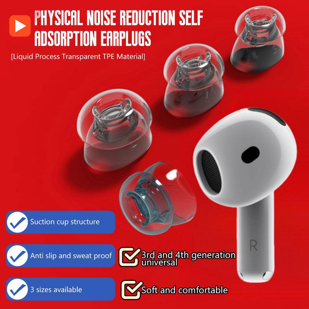 Silicone Ear Tip Replacement - Housses pour écouteurs Apple AirPods 4,