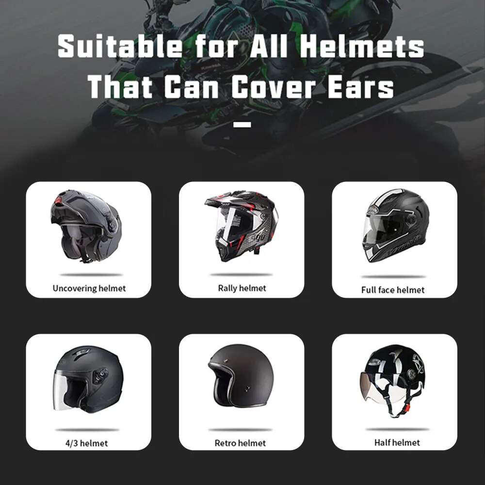Casque de moto Kihous à une se - Bluetooth Headset On Ear avis et prix