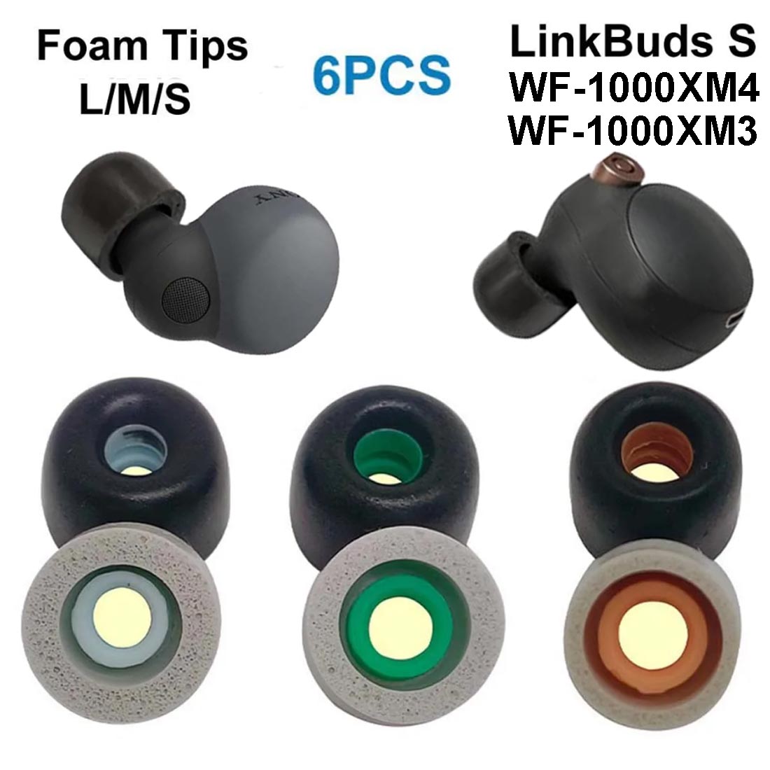 Embouts d'oreille en mousse à  - Earphone Foam Tip avis et prix