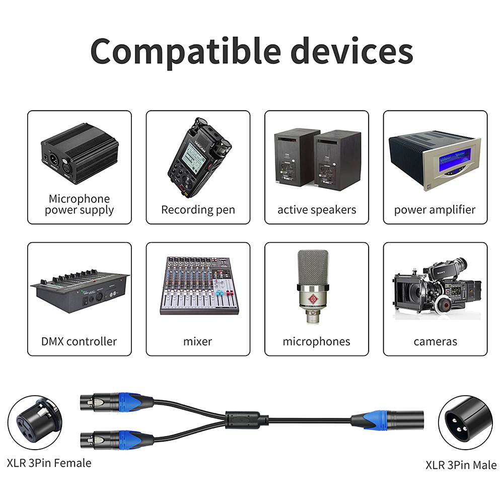 Câble répartiteur XLR en Y de  - Audio Splitter Y avis et prix