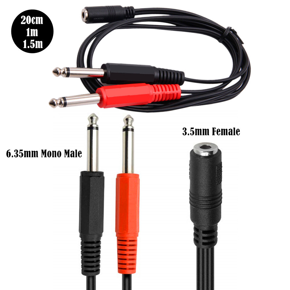 Câble adaptateur mâle 6.35 Mm  - Audio Splitter Y avis et prix