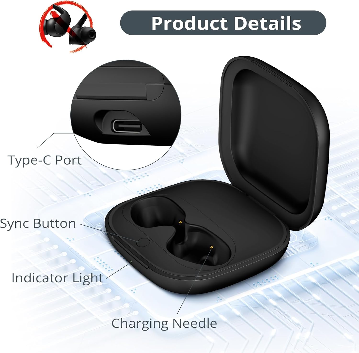 Étui de chargement de remplace - Earbuds Charging Case avis et prix