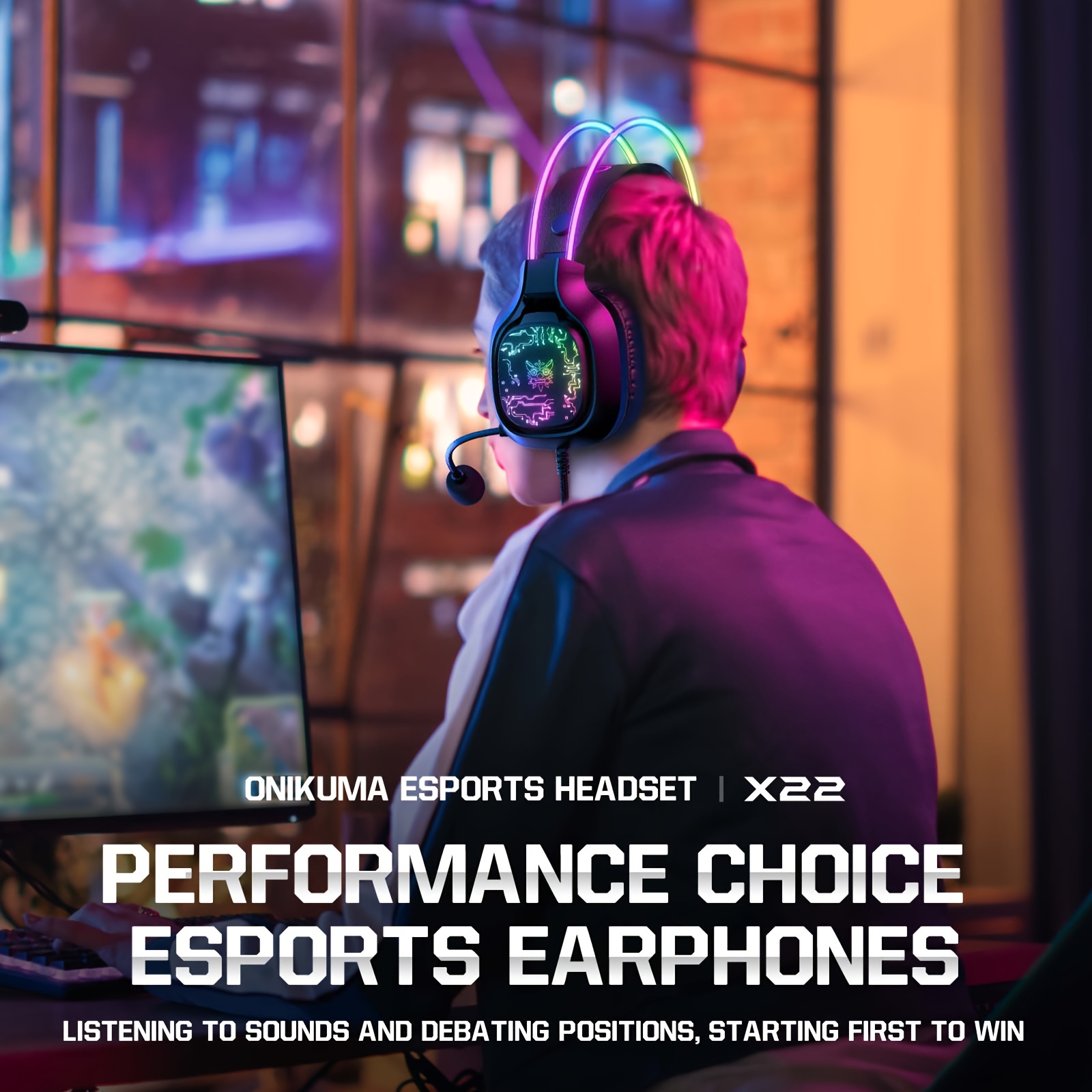 ONIKUMA X22 casque de jeu RGB  - Gaming Headset Rgb avis et prix