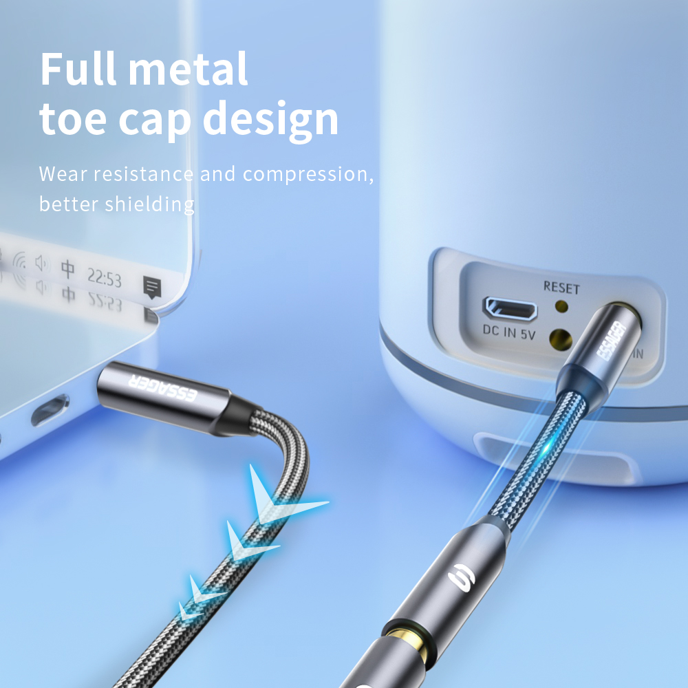 ESSAGER-Câble d'extension audi - Earphone Splitter Jack avis et prix