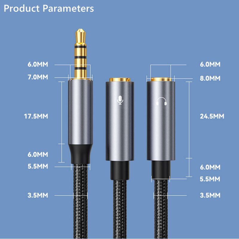 Câble Audio Jack Aux 3.5mm mâl - Earphone Splitter Jack avis et prix